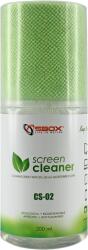 SBOX CS-02 tisztító folyadék (200ml) + mikroszálas kendő (SBOX CS-02) - officedepot