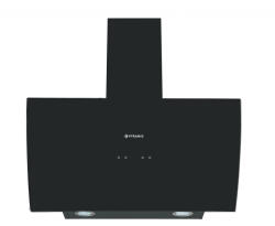 Pyramis Hota decorativa Pyramis ATD90650B Turbo Black Glass, 90 cm, 596 mc h, 3 viteze, Clasa B (ATD90650B) Hota