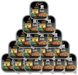 Cesar Natural Goodness tálca 16x100 g teljes értékű nedves eledel felnőtt kutyáknak csirkehússal, cukkinivel, bogyós gyümölcsökkel és fűszernövényekkel mártásban