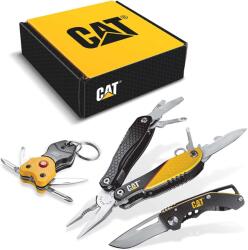 Caterpillar Multifunkciós ajándékkészlet, kés, fogó és kulcstartó CT240192 (240192IZ, 4021472515034) (CT240192)