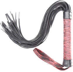SuperLove Design Flogger Black with Red Handle