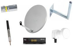 Parabola műholdvevő szett 60cm antennával és beltéri egységgel (AMI-176-999)