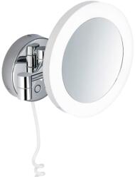Kronenbach Universal kozmetikai tükör 20x20 cm kerek világítással króm 29.475. 255.3004 (294752553004)