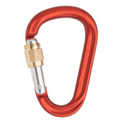 AustriAlpin Rondo HMS GI Screwlock karabiner piros