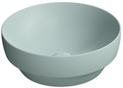 SAPHO GSI PURA kerámiamosdó, pultra helyezhető, átm: 40cm, matt jégkék (884615) (884615)