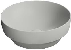 SAPHO GSI PURA kerámiamosdó, pultra helyezhető, átm: 40cm, matt cement (884617) (884617)