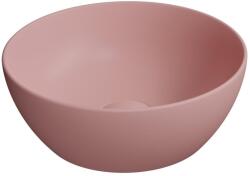 SAPHO GSI PURA kerámiamosdó, pultra helyezhető, átm: 32cm, matt rózsaszín (885424) (885424)