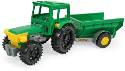 Wader Zöld traktor billenős pótkocsival 38, 5 cm - Wader (35022W) - jatekshop