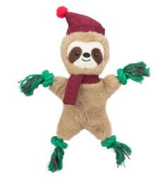 TRIXIE Xmas Sloth - játék (lajhár plüss kötéllel és zörgő fóliával) kutyák részére (30cm)