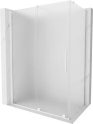 Mexen Velar, zuhanykabin tolóajtóval 160 x 75 cm, 8 mm-es matt üveg, fehér matt, 871-160-075-31-20 (871-160-075-31-20)