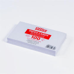 Office Depot 100 db/csomag sima indexkártya (1111-53) - haztartasibolt