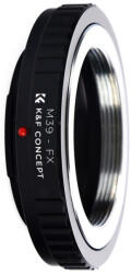 K&F Concept Fujifilm X -M39 Adapter -Objektív-mount Átalakító (M39-FX) (KF06.104)