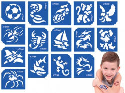 TyToo Body Art Fiús sablon szett 15db-os