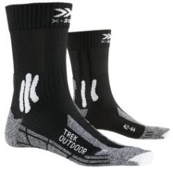 X-Bionic Trek Outdoor Socks Șosete Opal Black/Dolomite Grey Melange 45-47 EU