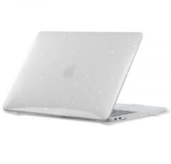  Apple MacBook Air 13 (2022 / 2023 / 2024), Műanyag hátlap védőtok, csillogó, Tech Protect SmartShell, átlátszó