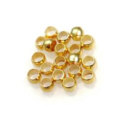  Gyöngy alkatrész- stopper 2mm 20db/csomag arany