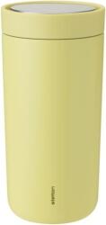 Stelton Cană termică To-Go Click 400 ml galben lămâie din oțel dublu (685-49)