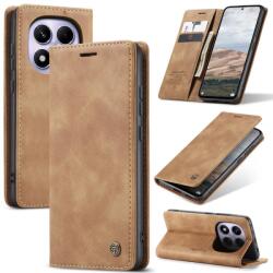 CaseMe Husă rabatabilă pentru Xiaomi Redmi Note 14 Pro maro deschis