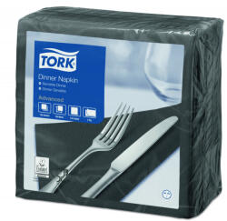 Tork szalvéta Dinner Advanced 39X39, FEKETE, 150 lap/csg, 12csg/karton (478761)
