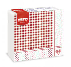 FATO Sztár szalvéta Shabby Red 2 rétegű 38x38cm 40 szál/csomag (82975000) - szerek