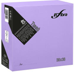 INFIBRA Szalvéta 38x38cm Lila 2 réteg 40 lap/csomag (I0883) - szerek