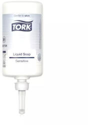 Tork folyékony szappan S1 Premium érzékeny bőrre, fehér, illat- és színezékmentes - 1L/db, 6db/karton (420701)