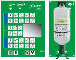Plum DUO szemkimosó állomás 1000 ml elsősegély szemkimosóval (4802)
