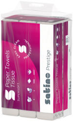 WEPA Satino Wepa Prestige V hajtogatott kéztörlő 3 rétegű, cellulóz, 24x21cm, 3000lap/zsák (277500)