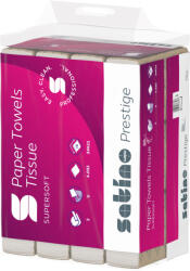 WEPA Satino Wepa Prestige V hajtogatott kéztörlő 2 rétegű, cellulóz, 24x21cm, 4032lap/zsák (278060)