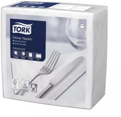 Tork szalvéta Dinner Advanced 39X39, FEHÉR, 150 lap/csg, 12csg/karton (478746)