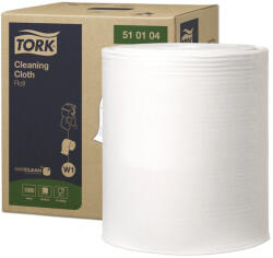 Tork tisztítókendő W1 tekercses Premium, 1r. , fehér, 380m/tek, 1000lap/tek (510104)