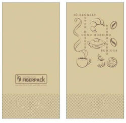 Lucart Eco Natural Szalvéta 33x33cm Jó reggelt 1/8-os 2 rétegű 50 lap/csomag (82100300) - szerek