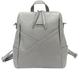 MiaMore 01-047 szürke női bőr hátizsák 32 x 34 x 16 cm (48093)