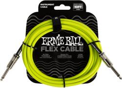 Ernie Ball 6414 Flex Cabel Egyenes Gitárkábel 3m és 6m (zöld)
