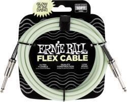 Ernie Ball 6436 Flex Cabel Egyenes Gitárkábel 3m és 6m (glow)