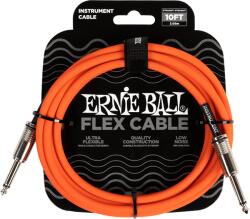 Ernie Ball 6416 Flex Cabel Egyenes Gitárkábel 3m és 6m (narancs)