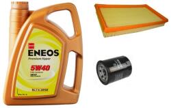 Eneos Suzuki Ignis olajcsere szett 2003-2007, 1.3-1.5 benzin levegőszűrő, olajszűrő, Eneos Premium Hyper 5w40 4L (13780-86G00, 16510-61A01)