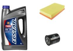 Eneos Suzuki Wagon R olajcsere szett 1.3 M13A motorszám, levegőszűrő, olajszűrő, Suzuki gyári motorolaj ECSTAR 0w20 4L (13780-86G00, 16510-61A01)