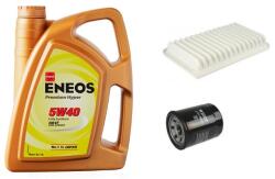 Eneos Suzuki Swift IV 2010.10-2017.05 olajcsere szett 1.2 benzin levegőszűrő, olajszűrő, Eneos Premium Hyper 5w40 4L (13780-69L0, 16510-61A31-A21)