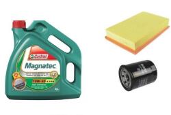 Castrol Suzuki Wagon R olajcsere szett 1.3 G13BB motorszám, levegőszűrő, olajszűrő, Castrol Magnatec 10w40 olaj (13780-83E00, 16510-61A01)