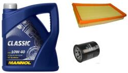 Mannol Suzuki Ignis olajcsere szett 1.3-1.5 benzin levegőszűrő, olajszűrő, Mannol Defender, Mannol Classic 10w40 4L (13780-86G00, 16510-61A01)