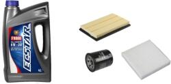 ECSTAR Suzuki SX4 olajcsere szett 2010-től levegőszűrő, olajszűrő, pollenszűrő, Suzuki gyári motorolaj ECSTAR 0w20 4L (99000-21E20-047, 13780-54LA0, OPT OP-FOF40184, 95860-62J00)