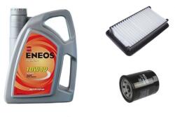 Eneos Suzuki Sx4 olajcsere szett 1.5-1.6 benzin 2009.08-ig levegőszűrő, olajszűrő, Eneos Premium 10w40 4L (13780-79J00, 16510-61A01)