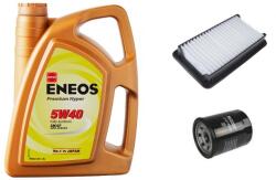 Eneos Suzuki Sx4 olajcsere szett 1.5-1.6 benzin 2009.08-ig levegőszűrő, olajszűrő, Eneos Premium Hyper 5w40 4L (13780-79J00, 16510-61A01)