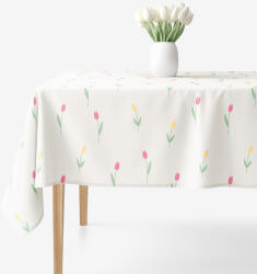 Goldea szögletes terítő 100% pamutvászon - tulipánok 100 x 100 cm