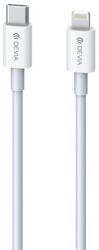 DEVIA Smart Cable Type-C - Lightning adat- és töltőkábel 3A 1m (fehér)