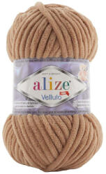 alize velluto plüss, zsenília fonal 429 - Mogyoró barna