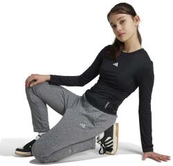Adidas gyerek hosszúujjú J TF LS TEE fekete, sima, IV9544 - fekete 128
