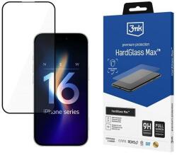 3mk Protection HardGlass Max edzett üveg kijelzővédő fekete szegéllyel iPhone 16 Pro Max