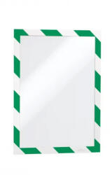 Durable Infókeret A4, öntapadó mágneses záródás 2 db/csomag, Durable Duraframe® Security, zöld/fehér - vegyesbolt